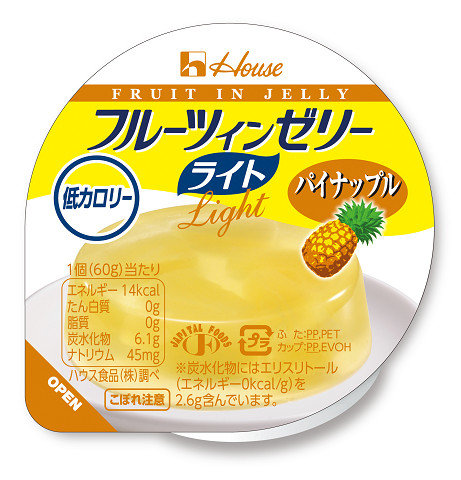 フルーツインゼリーライト パイナップル 10個セット｜酒井さん家の